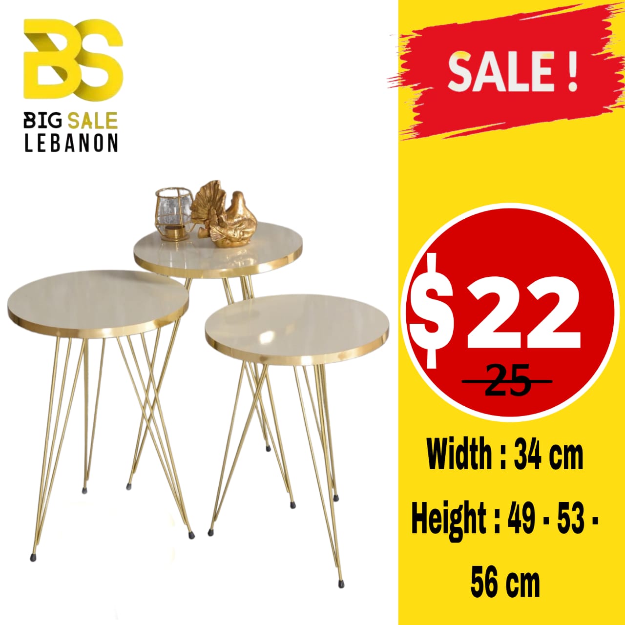 JIKON SET 3 PCS IRON LEG